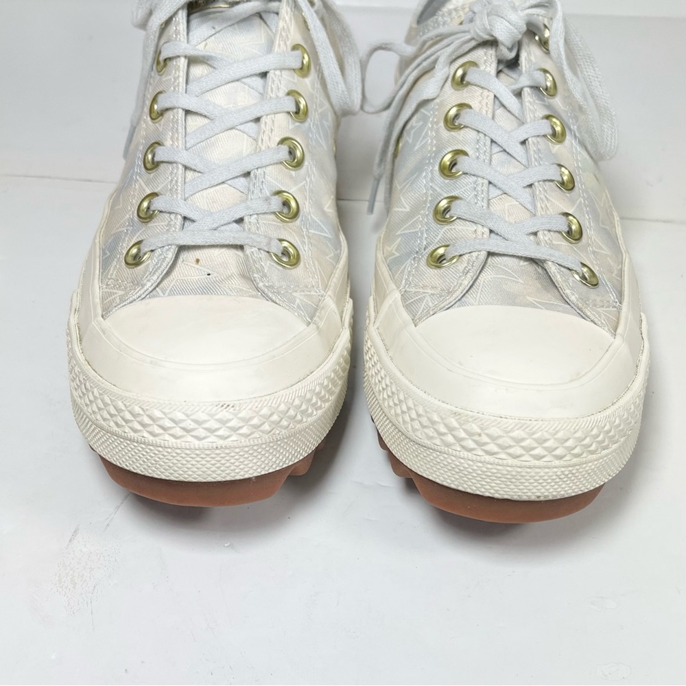 Converse CTAS Lift Ripple Ox Womens Sneaker Pure Platinum Egret Gum Size 9. - Picture 6 of 12